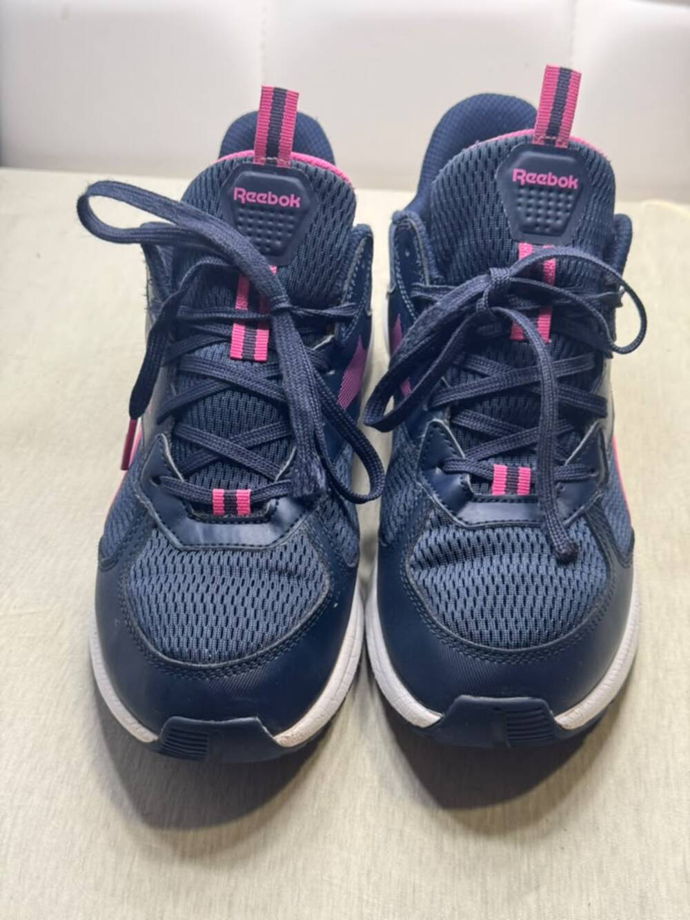 Reebok Road Supreme 4.0 Kids Size US 4.5 EUR 36 Navy Pink Shoes HP4818